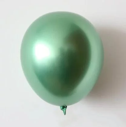 20pcs Chrome Latex Balloon (Green)