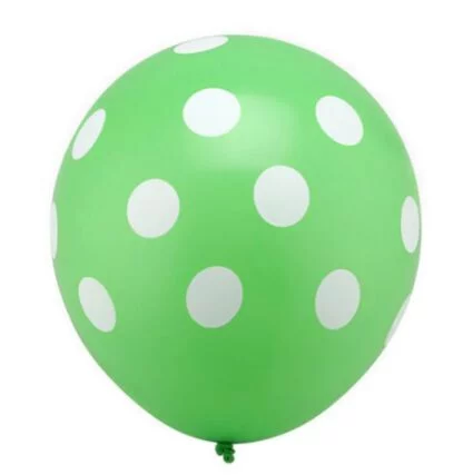 20pcs Polka Dot Latex Balloon (Green)