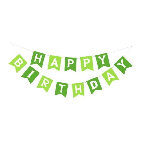 Happy Birthday Banner (Green) - Party.my - Malaysia Online Party Pack Shop