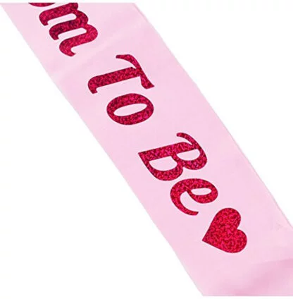 Mom to Be Sash (Pink) - Image 4