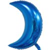 36 inch Moon Shaped Foil Balloon (Blue)