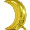 22 inch Moon Shaped Foil Balloon (Gold)