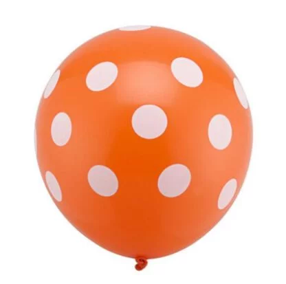 20pcs Polka Dot Latex Balloon (Orange)