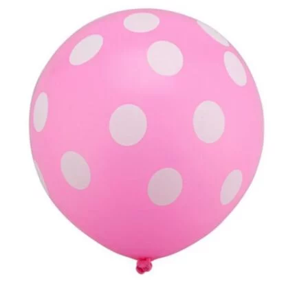 20pcs Polka Dot Latex Balloon (Pink)