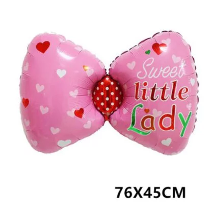 Ribbon Shaped Foil Balloon (Pink)