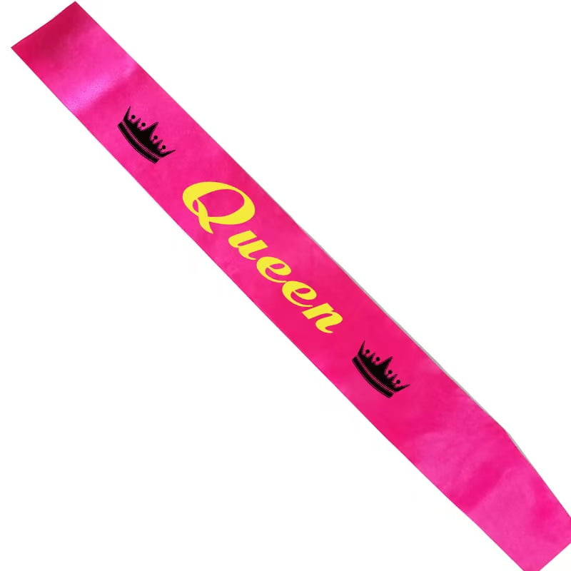 Queen Sash (Pink) - Party.my - Malaysia Online Party Pack Shop