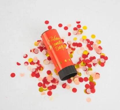 1pc Red Party Confetti Popper 11cm (Spring typed)