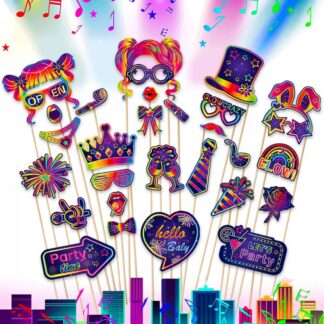 30pcs Glow Party Photo Booth Props