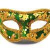 Vintage-Venetian Masquerade Mask - Green