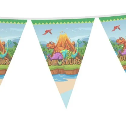 Dinosaur Party Flag