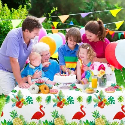 Hawaiian Themed Disposable Table Cloth - Image 4