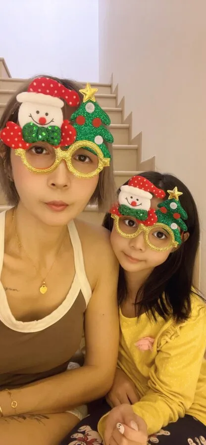 Christmas Glasses (Design D) - Image 2