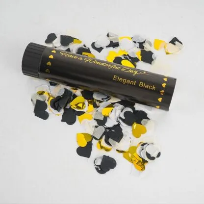 1pc Black Party Confetti Popper 20cm (Spring typed)