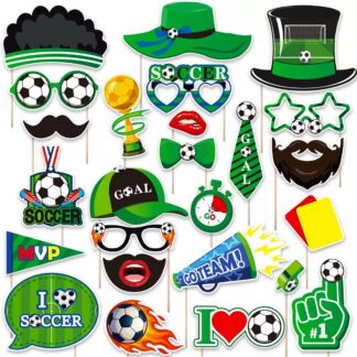 25pcs Football Photo Booth Props