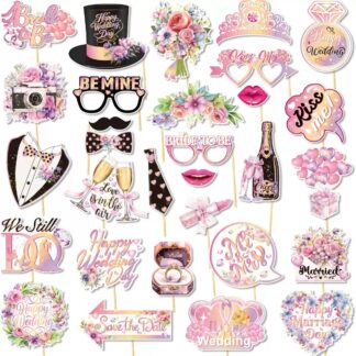 30pcs Wedding Photo Booth Props