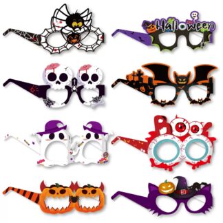 8pcs Halloween Paper Glasses