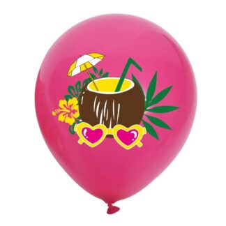 20 pcs Hawaiin Themed Latex Balloon (Coconut Drink)